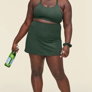 Girlfriend Collective Essentials Skort in Moss